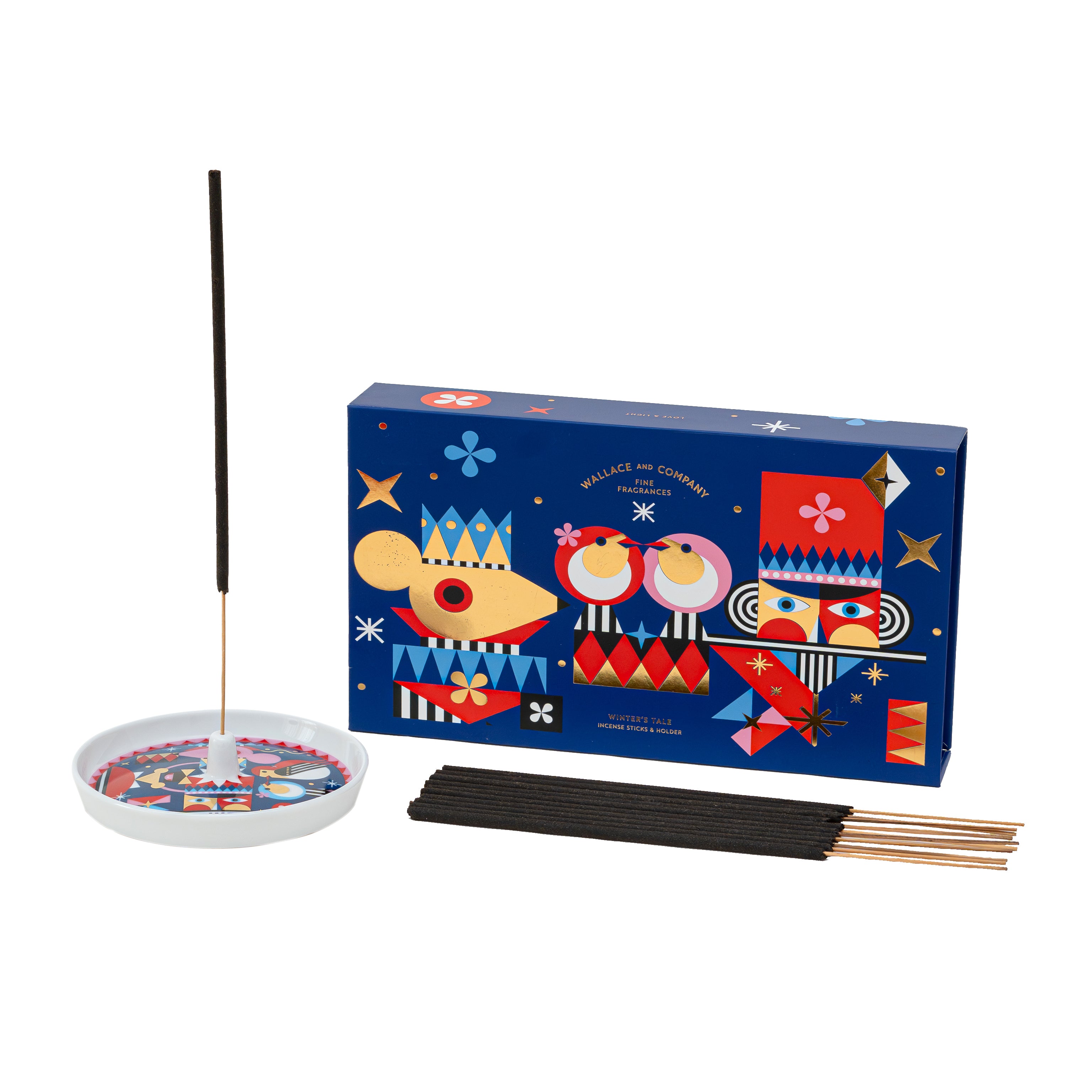 Winter Tale Incense Dish Set