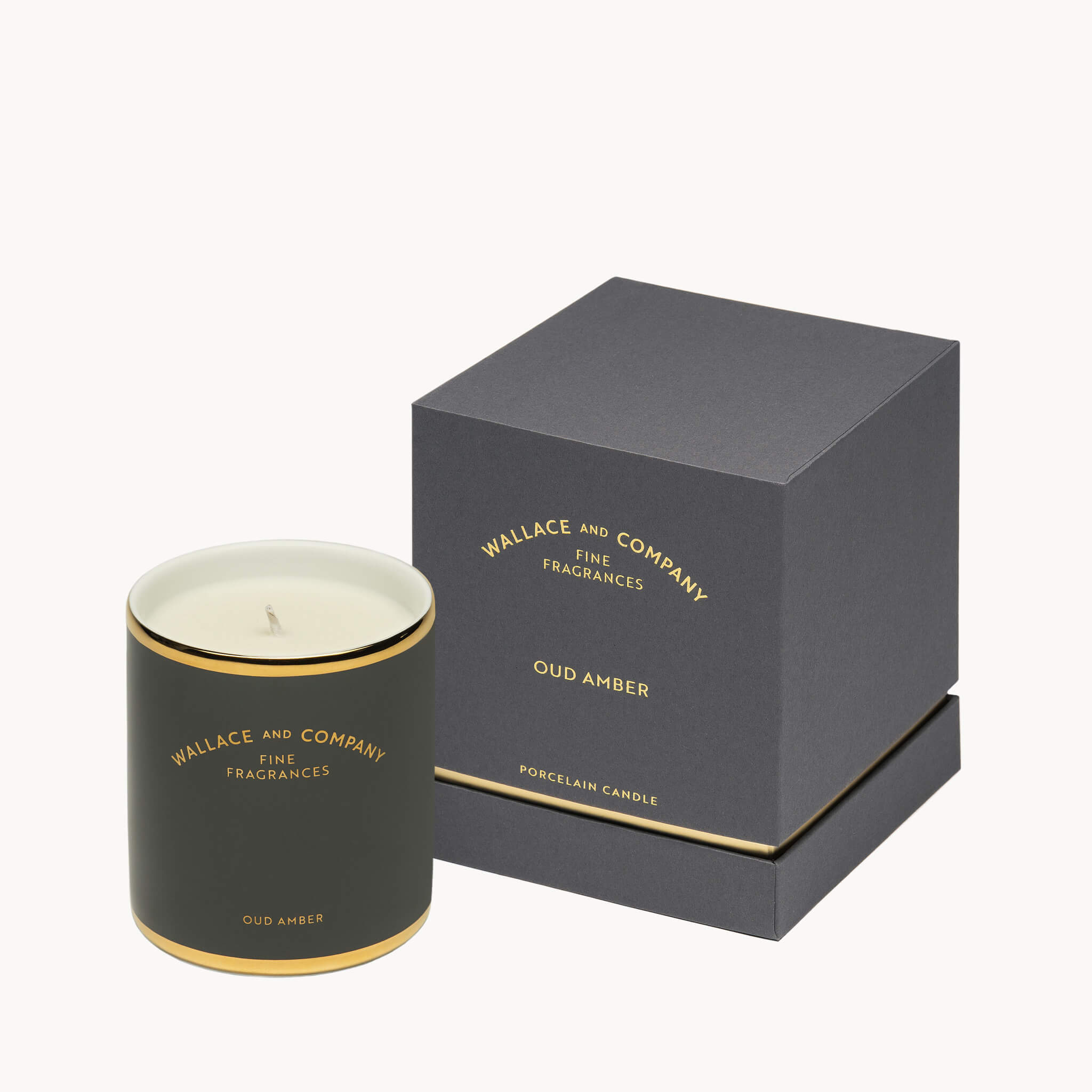 Oud Amber - Porcelain Candle