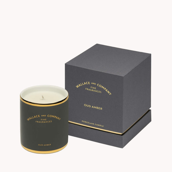 Oud Amber - Porcelain Candle