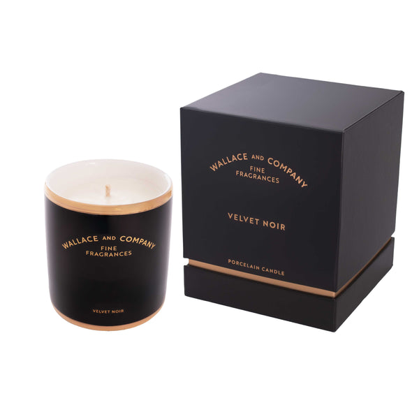 Velvet Noir - Porcelain Candle