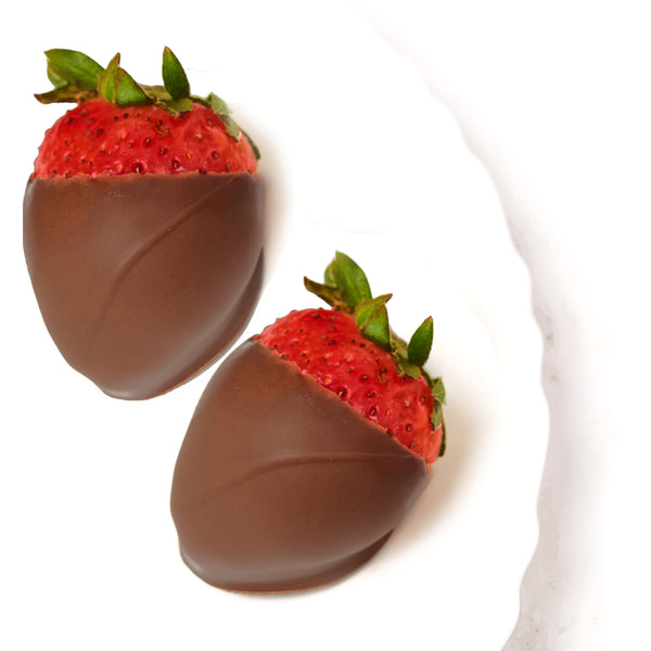 MILK DIPPED CHOCOLATE STRAWBERRIES, 25 PCS