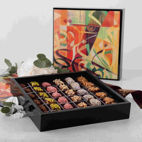 36 PCS (Dates)-Wood Box with Art work
